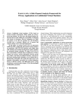FARFETCH'D: A Side-Channel Analysis Framework for Privacy Applications on Confidential Virtual Machines
