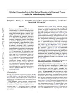 FOCoOp: Enhancing Out-of-Distribution Robustness in Federated Prompt Learning for Vision-Language Models