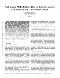 Optimizing MoE Routers: Design, Implementation, and Evaluation in Transformer Models