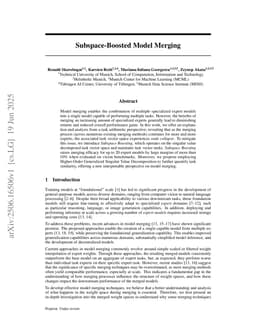 Subspace-Boosted Model Merging