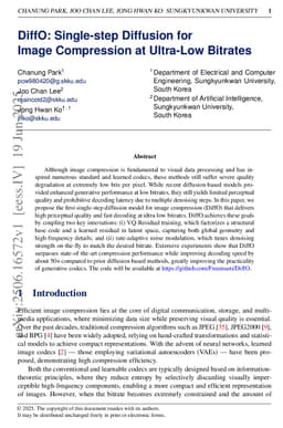 DiffO: Single-step Diffusion for Image Compression at Ultra-Low Bitrates