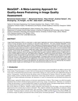 MetaQAP -- A Meta-Learning Approach for Quality-Aware Pretraining in Image Quality Assessment