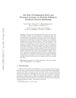 The Role of Explanation Styles and Perceived Accuracy on Decision Making in Predictive Process Monitoring