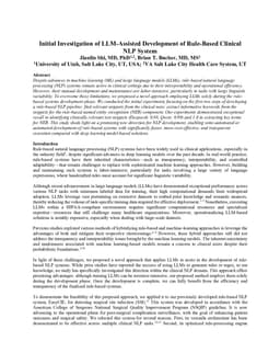 Initial Investigation of LLM-Assisted Development of Rule-Based Clinical NLP System