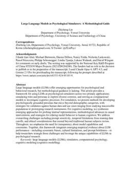 Large Language Models as Psychological Simulators: A Methodological Guide