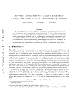 How Many Domains Suffice for Domain Generalization? A Tight Characterization via the Domain Shattering Dimension