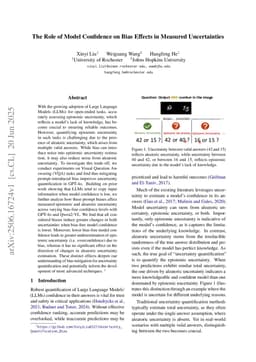 The Role of Model Confidence on Bias Effects in Measured Uncertainties