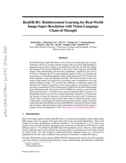 RealSR-R1: Reinforcement Learning for Real-World Image Super-Resolution with Vision-Language Chain-of-Thought
