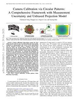 Camera Calibration via Circular Patterns: A Comprehensive Framework with Measurement Uncertainty and Unbiased Projection Model