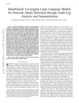 SmartGuard: Leveraging Large Language Models for Network Attack Detection through Audit Log Analysis and Summarization