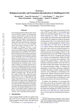 Tower+: Bridging Generality and Translation Specialization in Multilingual LLMs