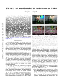RGBTrack: Fast, Robust Depth-Free 6D Pose Estimation and Tracking