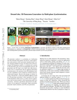DreamCube: 3D Panorama Generation via Multi-plane Synchronization