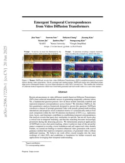 Emergent Temporal Correspondences from Video Diffusion Transformers