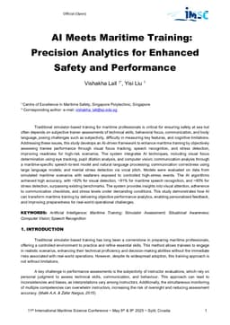 AI Meets Maritime Training: Precision Analytics for Enhanced Safety and Performance