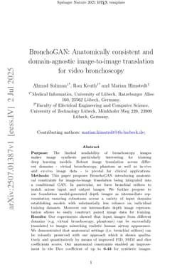 BronchoGAN: Anatomically consistent and domain-agnostic image-to-image translation for video bronchoscopy