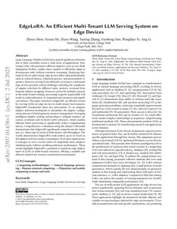 EdgeLoRA: An Efficient Multi-Tenant LLM Serving System on Edge Devices