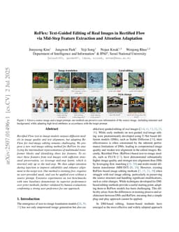 ReFlex: Text-Guided Editing of Real Images in Rectified Flow via Mid-Step Feature Extraction and Attention Adaptation