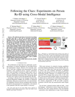 Following the Clues: Experiments on Person Re-ID using Cross-Modal Intelligence