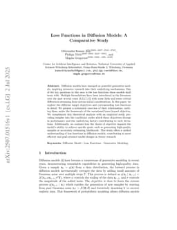 Loss Functions in Diffusion Models: A Comparative Study