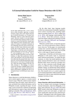 Is External Information Useful for Stance Detection with LLMs?