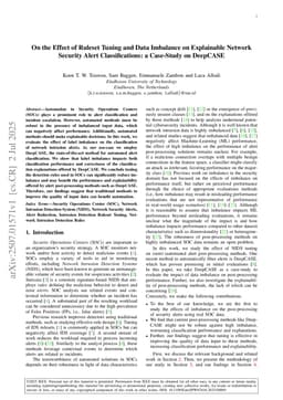 On the Effect of Ruleset Tuning and Data Imbalance on Explainable Network Security Alert Classifications: a Case-Study on DeepCASE