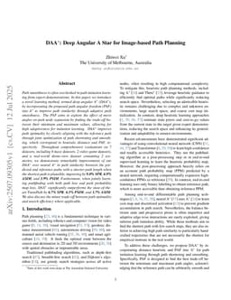 DAA*: Deep Angular A Star for Image-based Path Planning